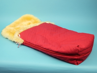 Medical Sheepskin Baby Bag: Red 