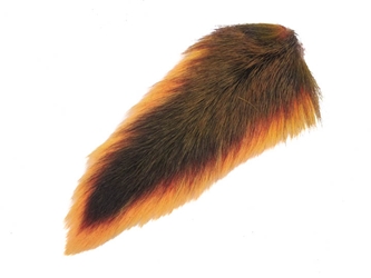 Dyed Deer Tail: Fluorescent Orange 