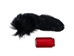 Dyed Black Fox Tail - 18-05-3-AS (Y2H)