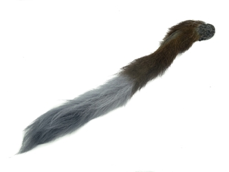Dyed Calf Tail: Shad Gray 