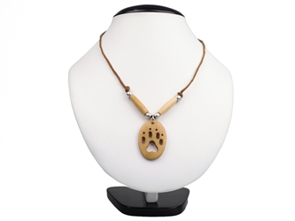 Iroquois Mini Bone Wolf Track Necklace 
