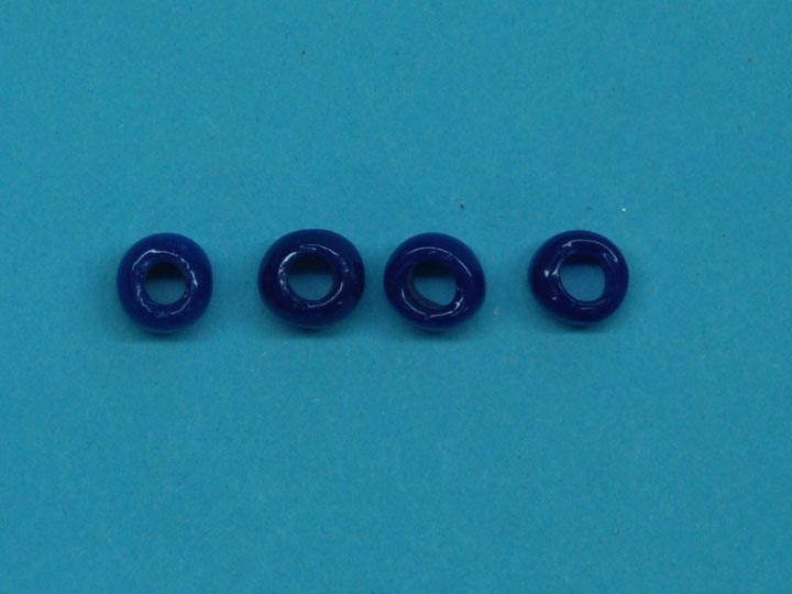 9mm Round Glass Crow Beads: Cobalt Blue (kg) glass beads
