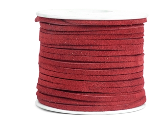 Suede Lacing 1/8": Red 