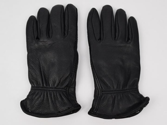 Black Ladies Deerskin Gloves deer leather gloves