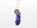 Synthetic Dyed Rabbit Foot Keychain: Purple - 42-00PP (Y3L)