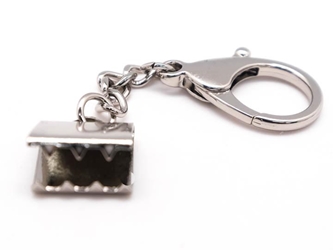 Silver Snapback Keychain: Large keychains