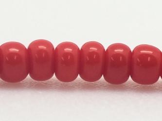 10/0 Seedbead Opaque Light Red (Hank) glass beads