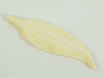 Eagle Feather Bone Pendant with Hole: 2.25" bone pendants