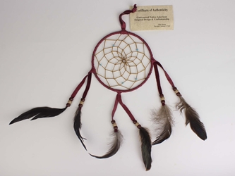 Navajo Dreamcatcher with Plastic Beads: 12" 