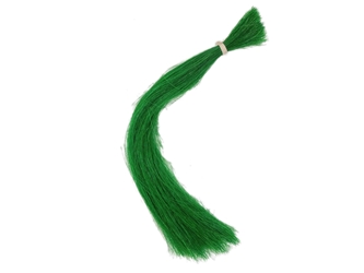 Dyed Horse Tail Hair: Double Drawn: 13-14": Green (oz) 