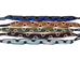 Macrame Zigzag Bracelet: Natural Colors - 1149-F04-AS (Y2K)