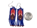 Beaded Native American Style Earrings - 1209-20-AS (Y1J)
