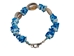 Cowrie Shell and Blue Puka Chips Anklet - 269-AP02B-AS (Y2I)