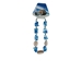 Cowrie Shell and Blue Puka Chips Anklet - 269-AP02B-AS (Y2I)