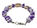 Cowrie Shell and Purple Puka Chips Anklet - 269-AP02P-AS (Y2I)