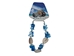 Cowrie Shell and Blue Puka Chips Bracelet - 269-BP02B-AS (Y2I)