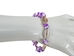 Cowrie Shell and Purple Puka Chips Bracelet - 269-BP02P-AS (8UN11)