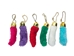 Synthetic Dyed Rabbit Foot Keychains (6-Pack) - 42-00-P6A (Y3L)