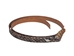 0.5" Real Rattlesnake Hat Band with Rattle and Pyramid Pin - 598-HB205P1