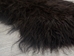 Icelandic Sheepskin: Blacky Brown with White Edges: 130-140cm or 52" to 56" - 7-409-AS (Y1E)