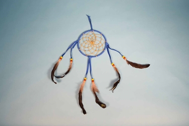 Navajo Dreamcatcher with Glass Beads: 5" 