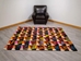 Cow Hide Carpet: Dyed Patchwork: Gallery Item - 1032-D-G02EW (Y2D)