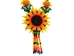 Colombian Beaded 3D Flower Necklace: Gallery Item - 1246-N02-G6131 (Y2K)