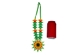 Colombian Beaded 3D Flower Necklace: Gallery Item - 1246-N02-G6133 (Y2K)