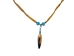 Ojibwa Wood Feather Quill Necklace: Gallery Item - 81-601-G6073 (G)
