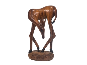 African Antelope Wood Carving: Gallery Item 