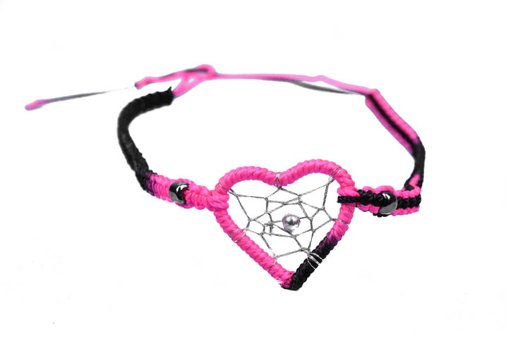 Dreamcatcher Bracelet: Heart Center: Assorted 