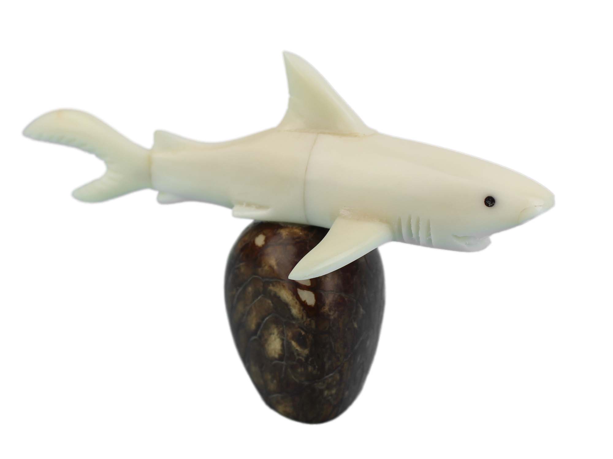 Tagua Nut Carving: Shark 
