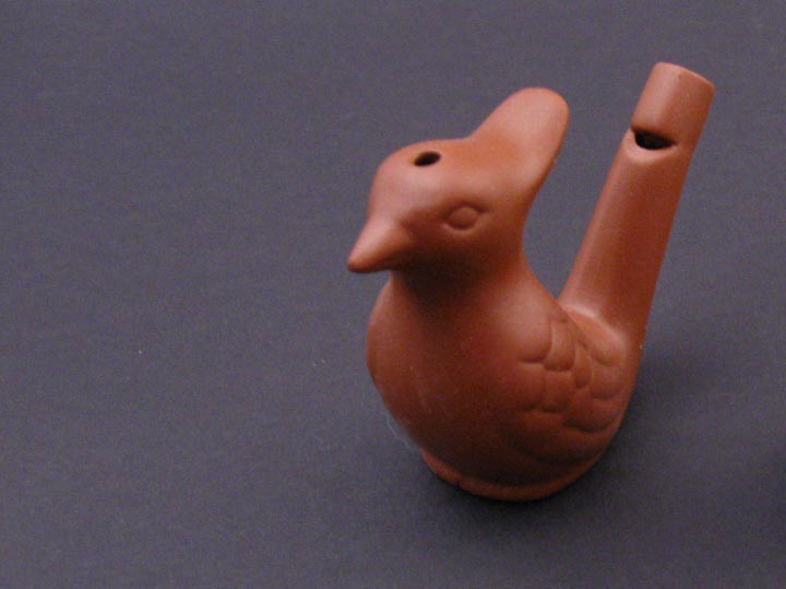 Bird Water Whistle: Terracotta 