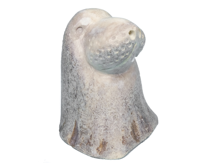 Micmac "Seal Head" Moose Antler Carving 