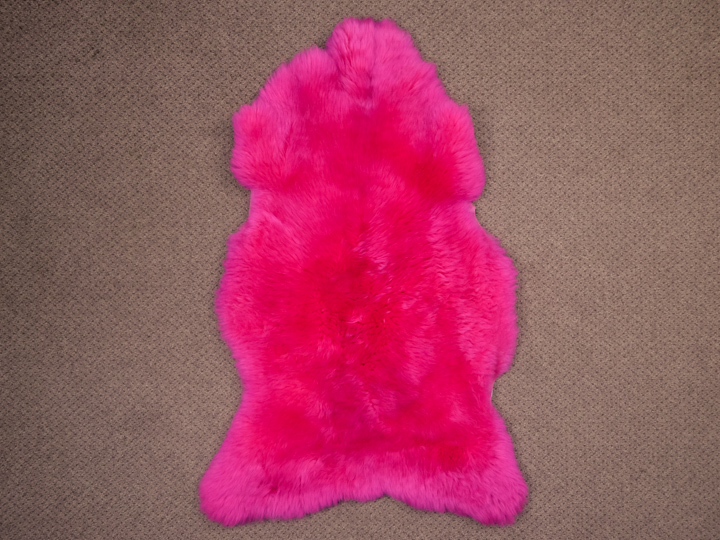 UK Sheepskin: Bold Pink: 120-130cm: Assorted 