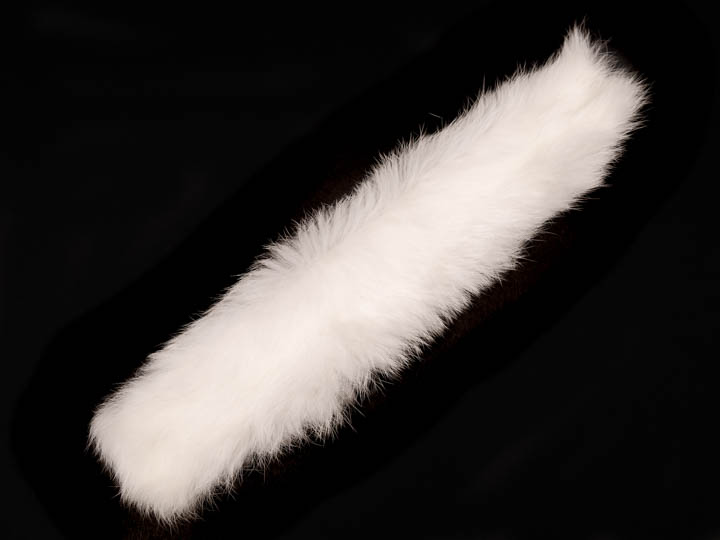 Czech Rabbit Fur Cuff: White: Assorted rabbit fur cuffs, snap bracelets, snap wristbands, slap bracelets, fur wristbands, fur bracelets