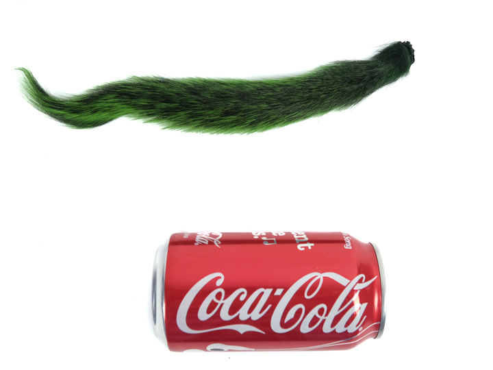 Dyed Squirrel Tail: Green - 162-072 (P2)