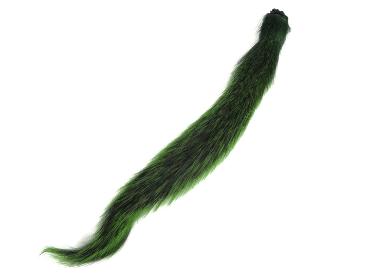 Dyed Squirrel Tail: Green 