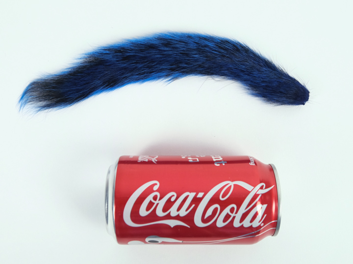 Dyed Squirrel Tail: Blue - 162-082 (P3)