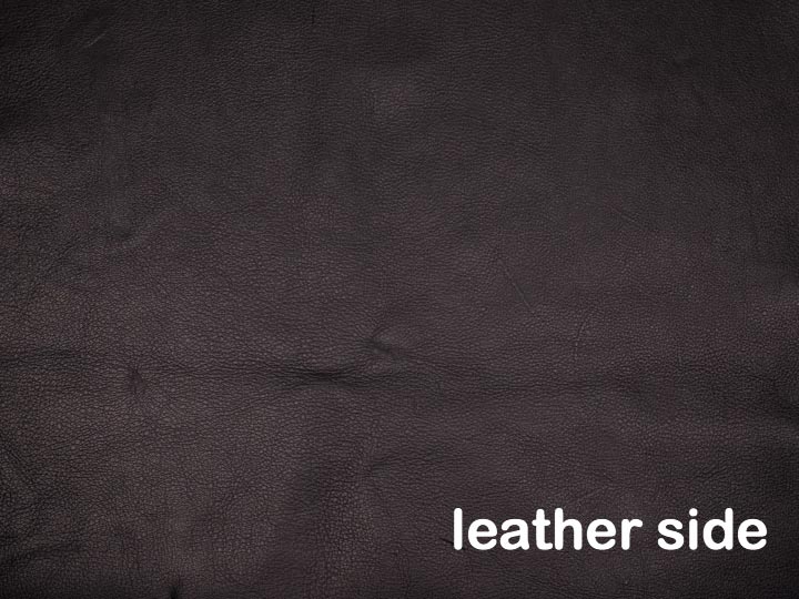 3-3.5 oz Tannery Run Moose Leather: Black (sq ft) 