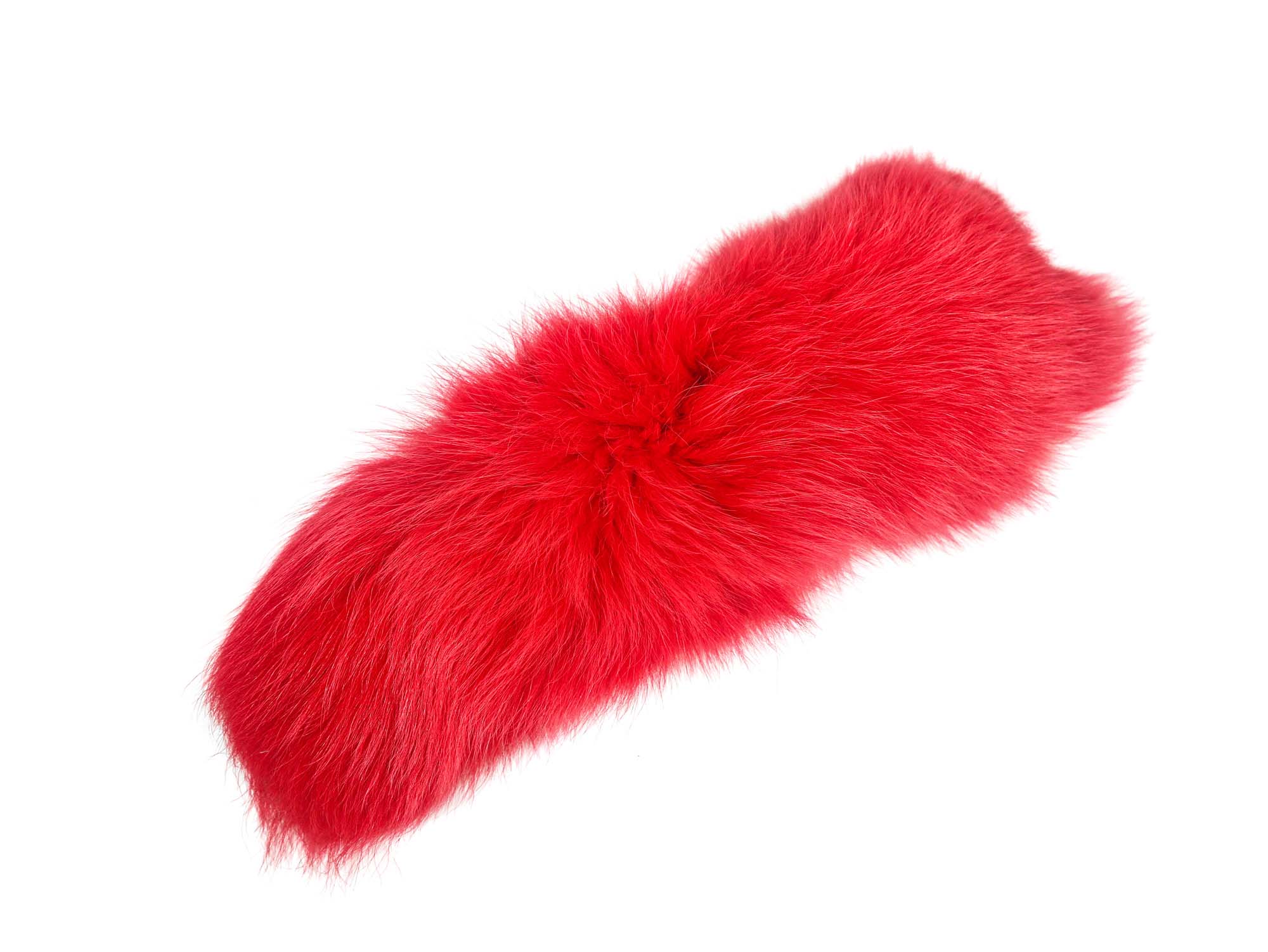 Dyed Fox Tail: Red 