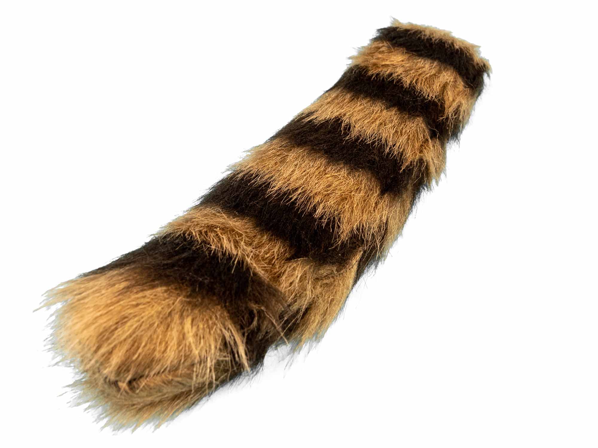 Synthetic Raccoon Tail: Large (11-12") 