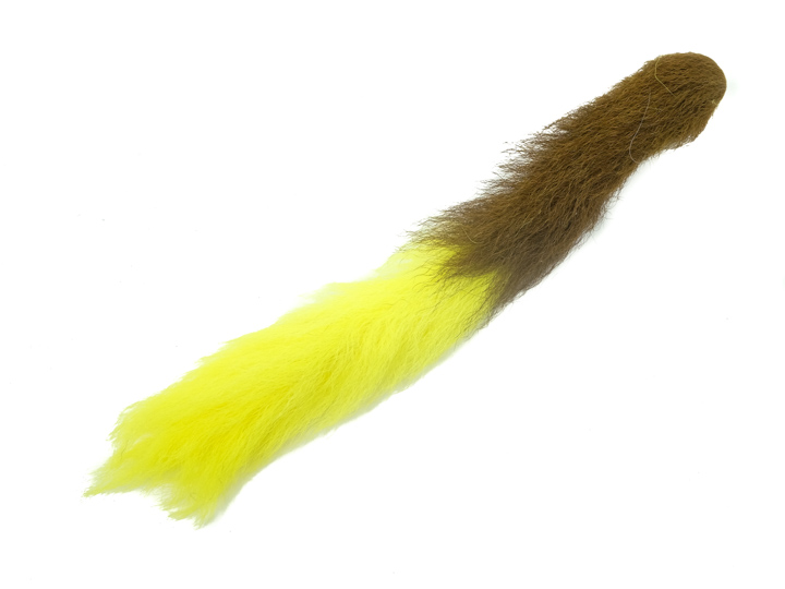 Dyed Calf Tail: Fluorescent Yellow 