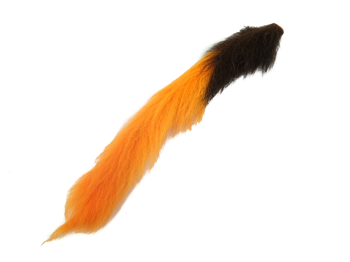 Dyed Calf Tail: Fluorescent Orange 