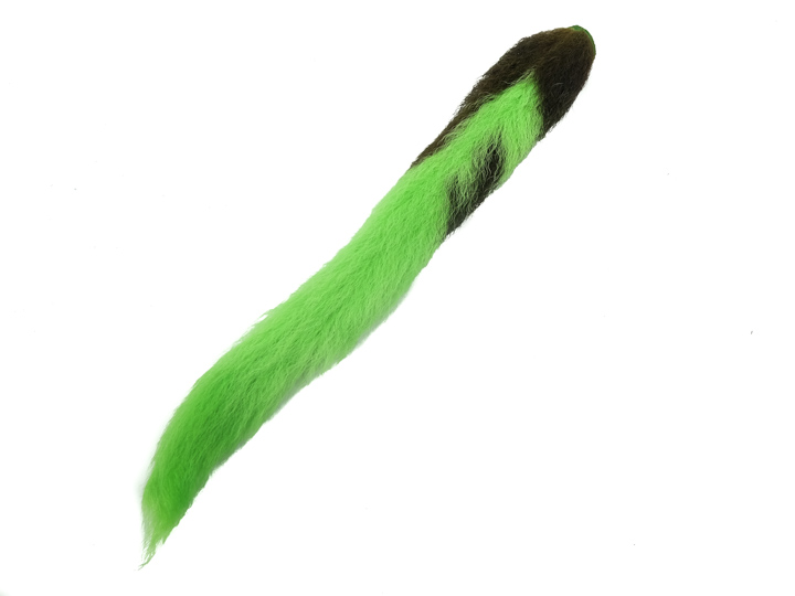 Dyed Calf Tail: Fluorescent Green 
