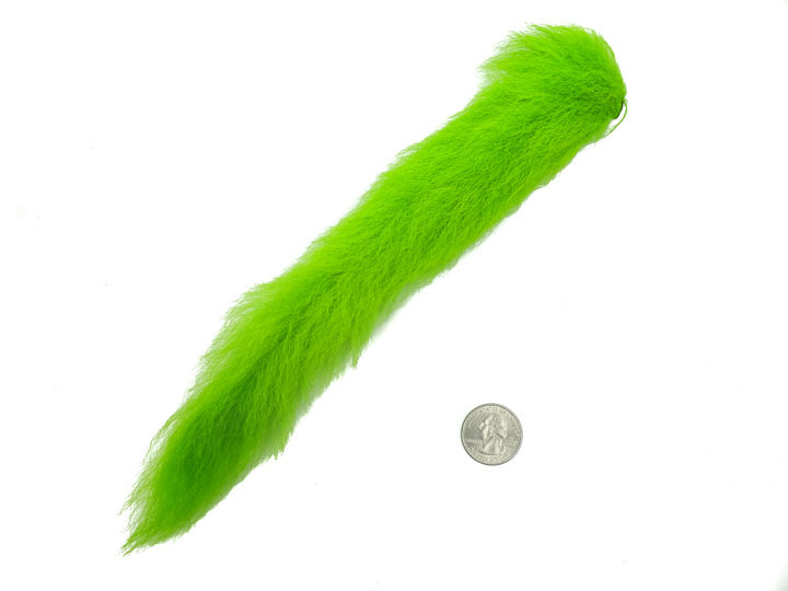 Dyed Calf Tail: Fluorescent Chartreuse 