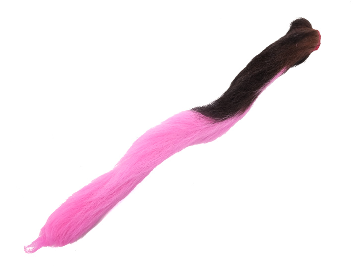 Dyed Calf Tail: Fluorescent Pink 