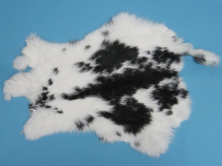 Craft Rabbit Skin: Spotted Black and White - 188-01NSP1 (L30)
