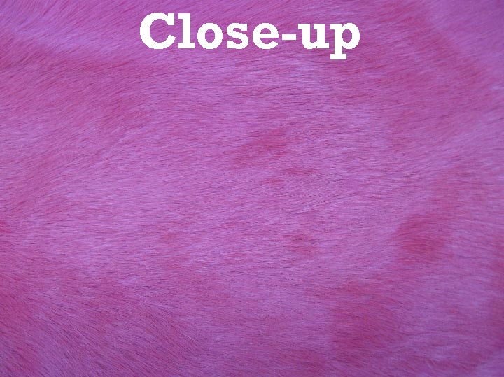 Dyed Trading Post Rabbit Skin: Pink 