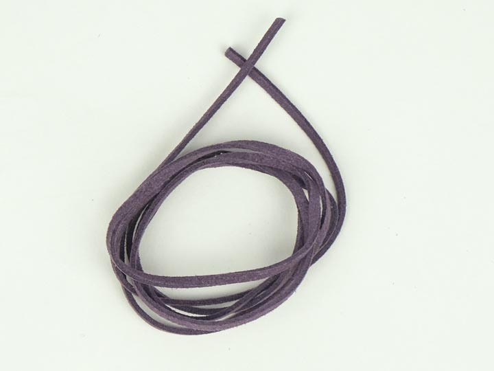 Imitation Leather Lace (100/bag): Purple 